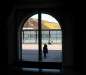 Uschi vor der T�r